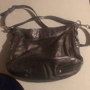 Silver Coach Hobo Bag